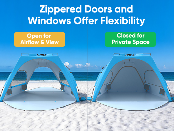 beach sun shelter