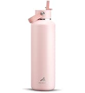 POWCAN 24 oz Water Bottle Insulated: Leakproof, Keep Cold 24H, Car Cupholder Friendly, Top Handle...