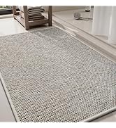 PADOOR Bath Mats for Bathroom, Thin Braided Bath Mats fits Under Door, No-Slip Rubber Bath Rugs, ...
