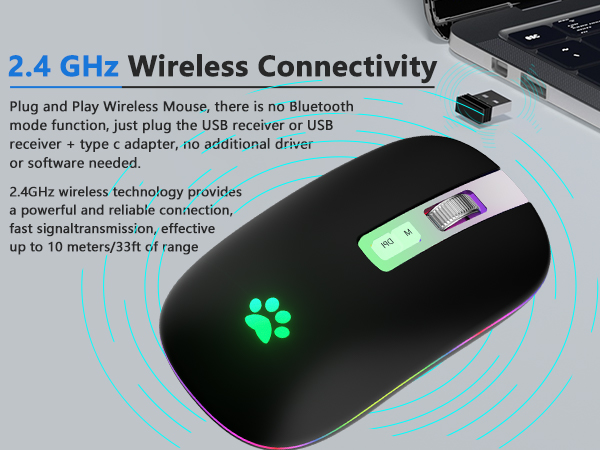 2.4GHz Rechargeable Silent Mouse