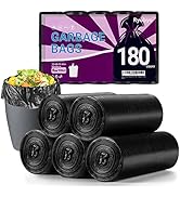 Black Small Trash Bags Protect Your Privacy, Ryobyo Ultra Thick 4 Gallon Trash Bag, Unscented Sma...