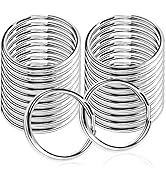 Teenitor 20pcs Key Rings Split Key Ring, Metal Key Rings Bulk for Crafts Keyring for Key, Home, C...