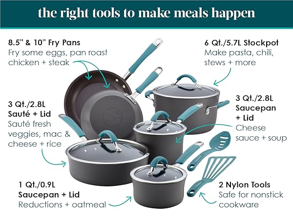 Rachael Ray component to a twelve piece set