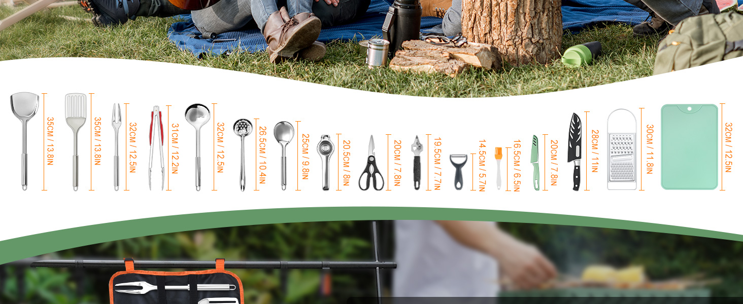 Large Size Camp Kitchen Utensils