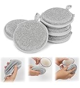 Longzhuo 5Pcs Multipurpose Wire Dishwashing Rags for Wet and Dry, Reusable Wire Mesh Cleaning Clo...