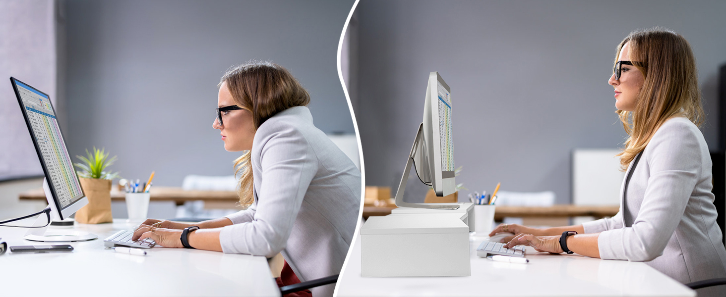 Dual Monitor Stand Riser