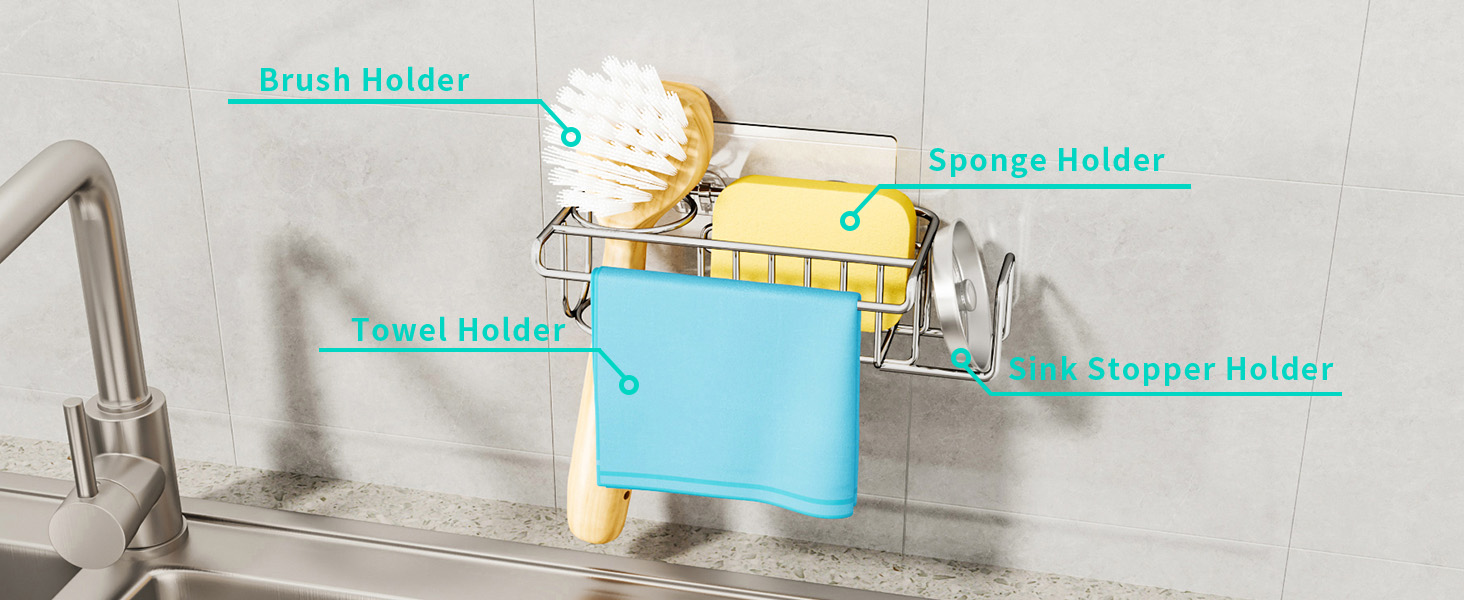 sponge holder for kitchen sink sink caddy kitchen sink organizer kitchen sink sponge holder