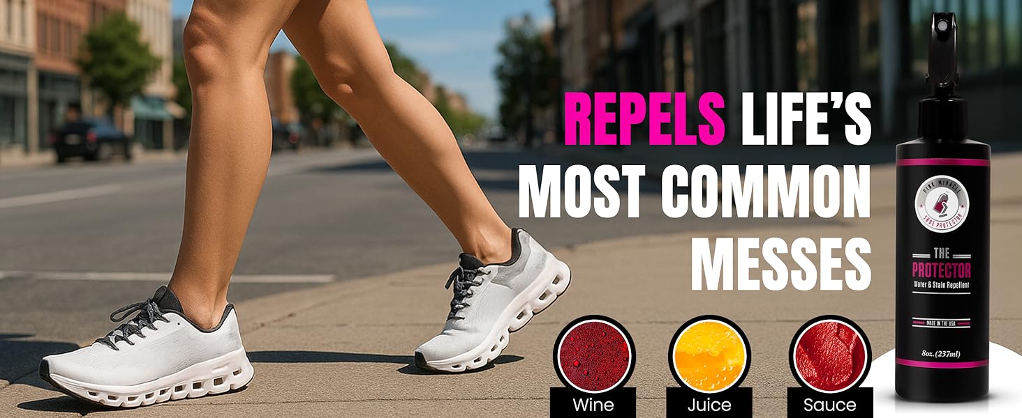 Protect your shoes of stains with a water protector 