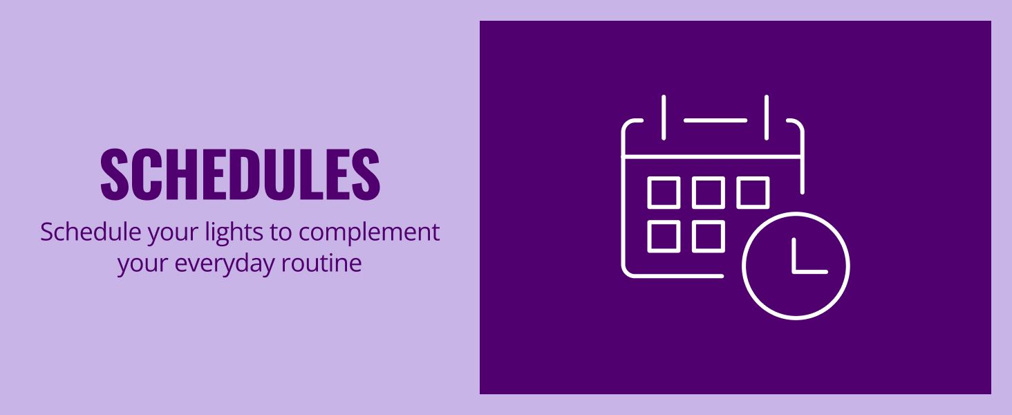 Schedule your lights