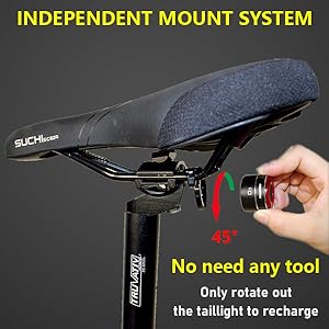 install installation mount mounting remove removal bike bicycle tail rear back led light brake red