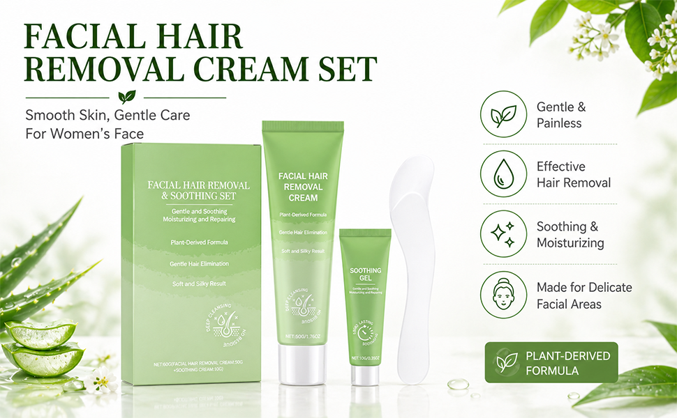 Facial Hair Removal Cream for Women