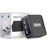 GREVA Mini PC Intel Alder Lake N100 4 cores 4 Threads 3.4 GHz 16GB RAM 512GB M.2 SSD Mini PC Comp...