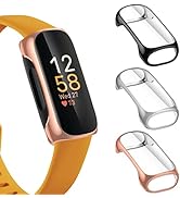 NANW 3-Pack Screen Protector Compatible with Fitbit Inspire 3, TPU Rugged Bumper Case Cover All-A...