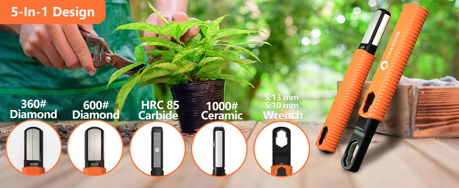 garden tool sharpener