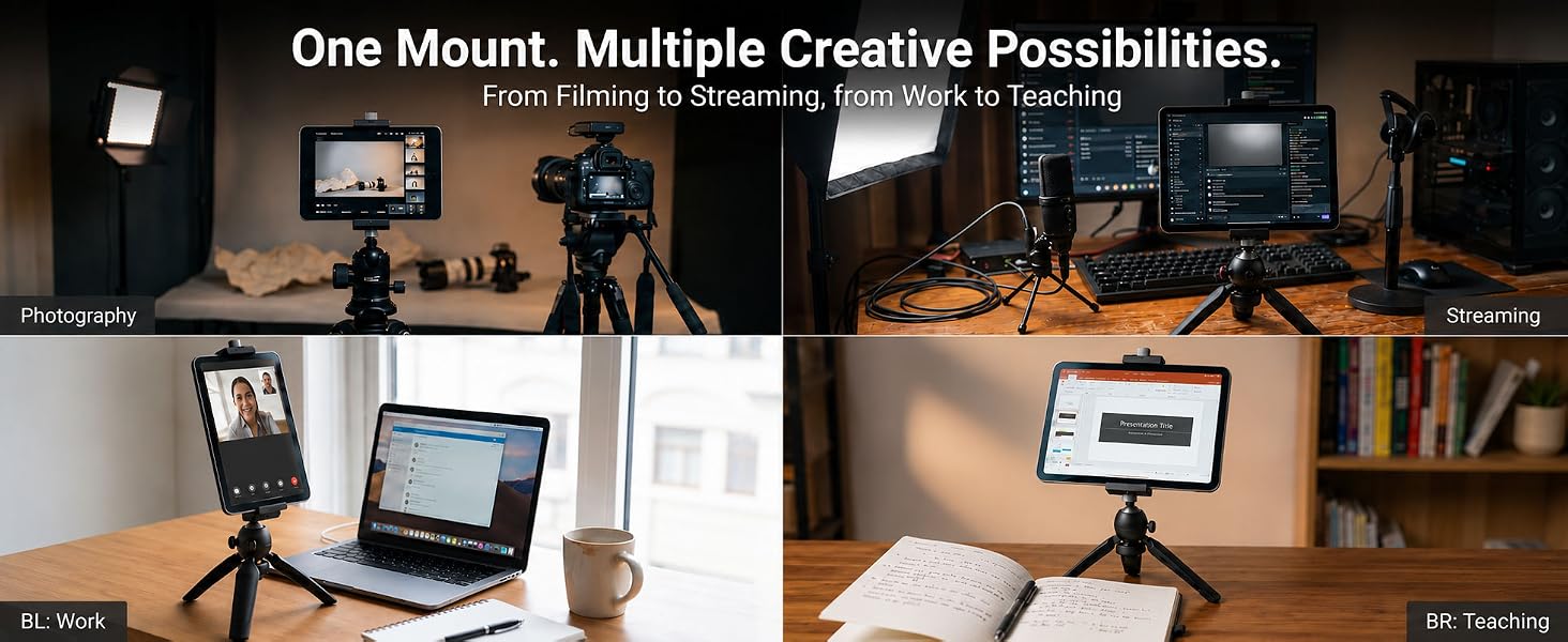 One Mount. Multiple Creative Possibilities