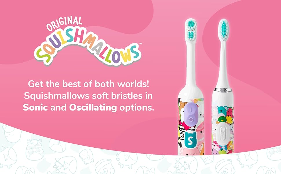 original squishmallows, squishmallows, sonic, oscillating, toothbrush