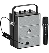 WinBridge 60W Powerful Wireless Voice Amplifier with Handheld and Headset Microphones for Teacher...