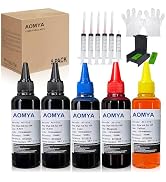 Aomya Compatible Ink Refill Kit with Ink Refill Tools for HP 61 60 62 63 950 951 564 920 901 Inkj...