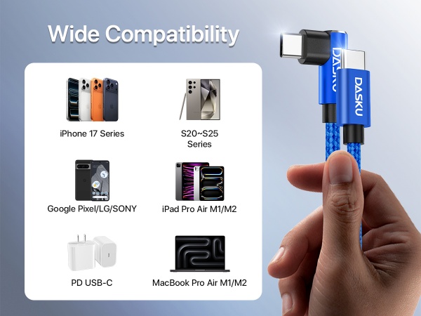 90 degree usb c cable