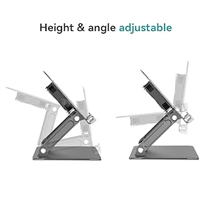 Height and angle adjustable