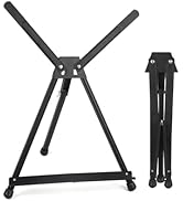 Artisorama Tabletop Easel for Painting, 16" to 21" Artist Display Tripod with Extension, Portable...