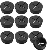 10Pcs Black 1 Inch Desk Cable Hole Cable Grommet,Cord Grommet Wall Grommets for Wiring Wire Hole ...