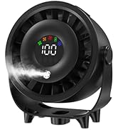 Ouddy Mode Portable Misting Desk Fan, 100 Speeds Quiet Bedroom Fan with Digital Display, 6.3 Inch...