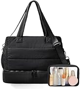 OYLOLA Gym Bag for Women Travel Bag Puffer Duffle Bags Large Carry On Weekender Bags Lightweight ...