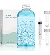 Asvine Fountain Pen Cleaning Flush Kit, Efficient Calligraphy Pen Nibs Cleaner Solution with Two ...