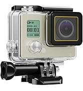 HONGDAK Waterproof Housing Case for GoPro Hero 4/3/3+, 60M/196FT Underwater Protective Dive Housi...