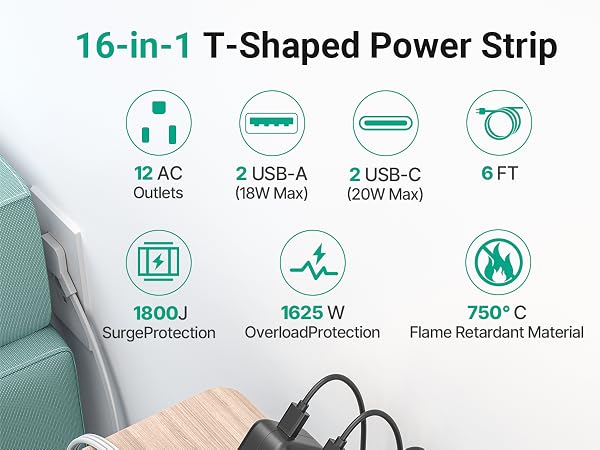 Power Strip Surge Protecto