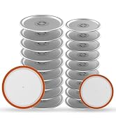 Mason Jar Lids 20 Pack: 10 Wide Mouth + 10 Regular Mouth Canning Lids, Vacuum Seal Food-Grade Can...