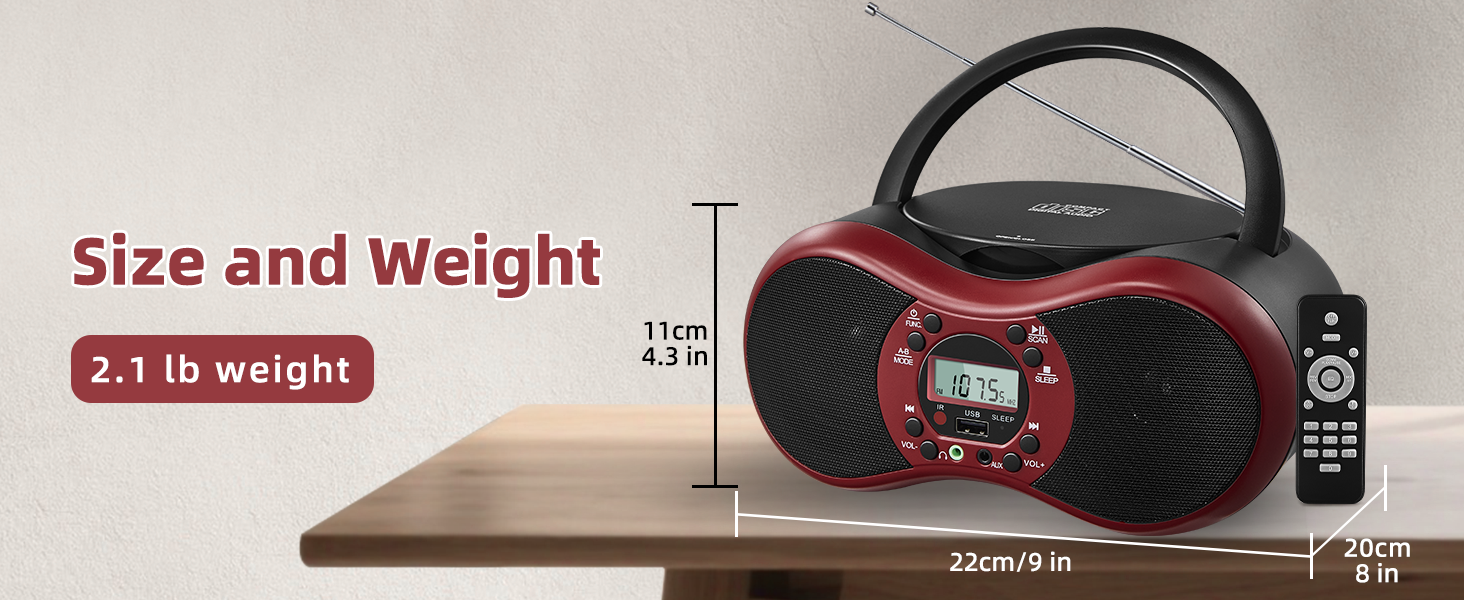 Portable CD Player Boombox