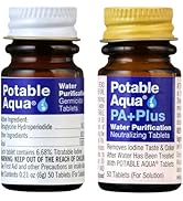 Potable Aqua Water Purification Tablets with PA Plus, Portable and Effective Solution for Camping...