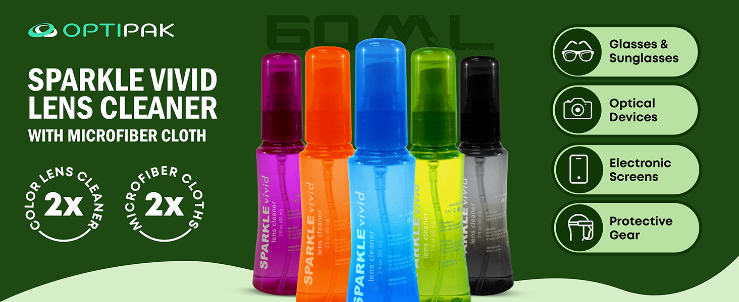 lens spray for eyeglasses, glasses cleaner spray and cloth, eyeglass cleaner kit