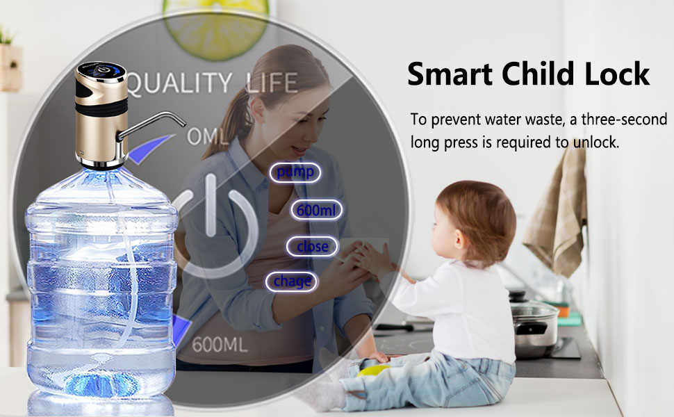 5 gallon water dispenser with child lock