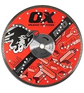 OX Tools 14 inch Fast Cutting Diamond Blade for Reinforced Concrete, Granite, Bluestone and Hard ...