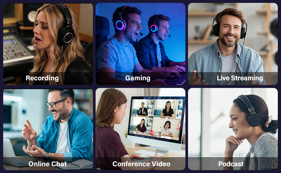 Gooseneck microphones are ideal for podcasting, online classes, and gaming.