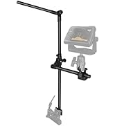 Livescope Transducer Pole Mount for Kayak/Boat, 360° Adjustable Live Scope Pole with Drill-Down B...
