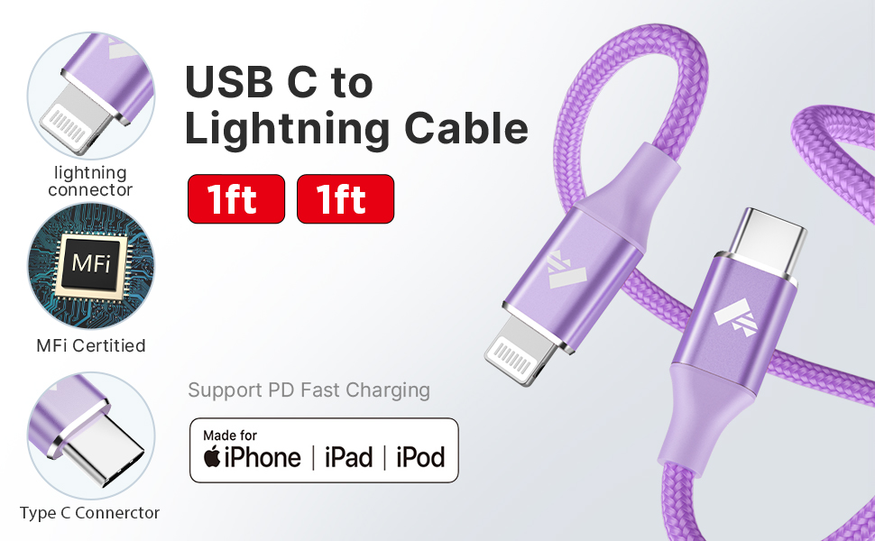 usb c lightning cable
