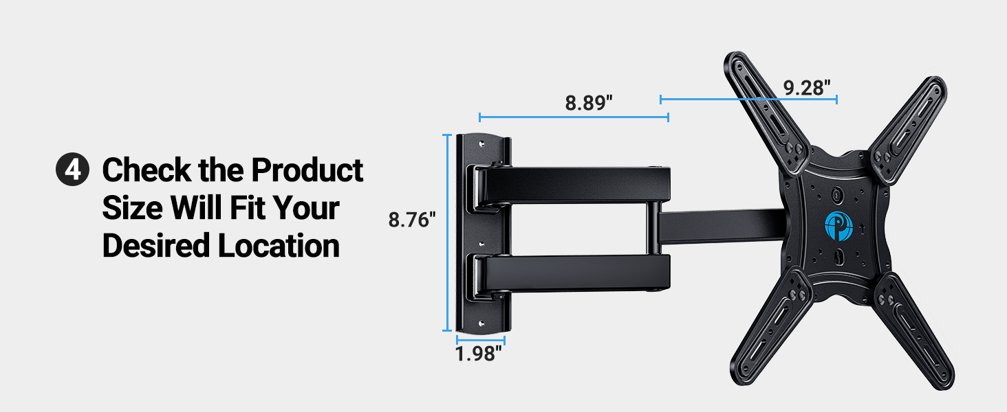 wall mount full motion