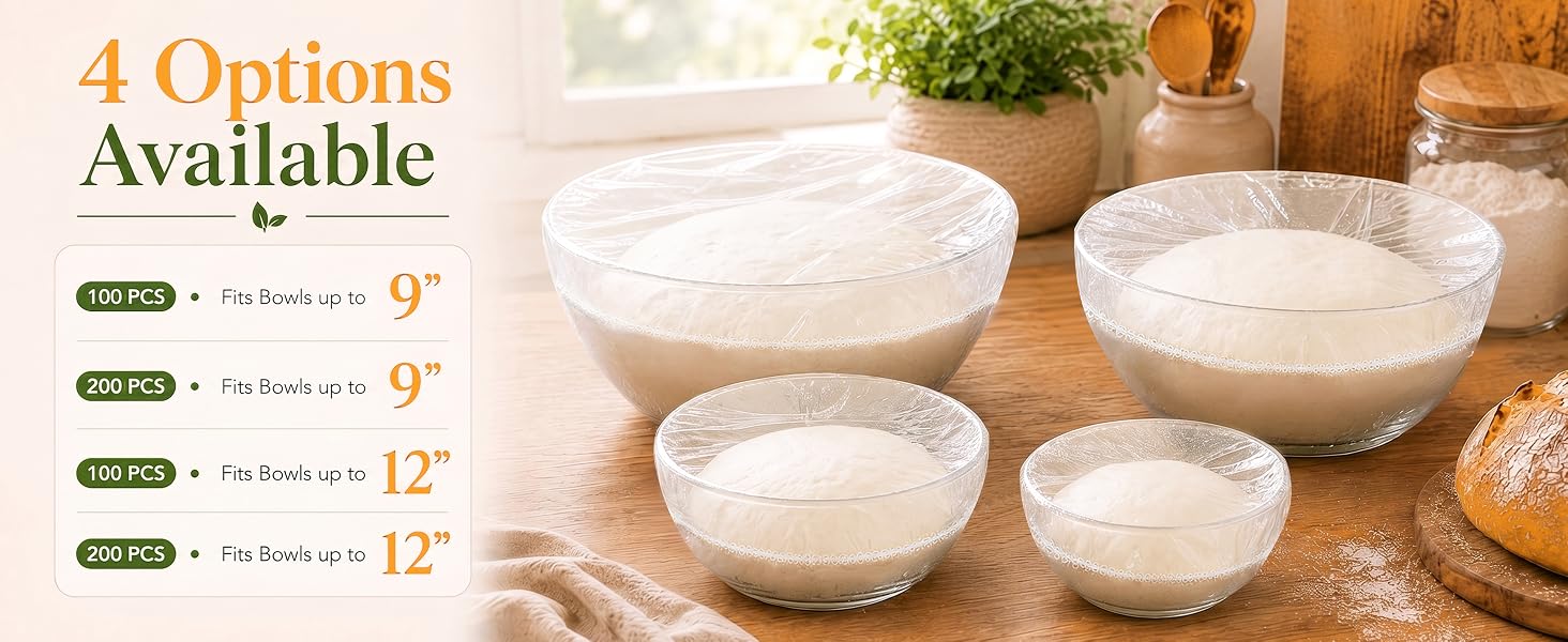 100/200Pcs Bowl Covers for Bread Proofing