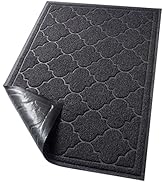 LuxStep Door Mat Large 24x36 Inch Indoor Outdoor Doormat, Non-Slip Low-Profile Design Floor Mat, ...