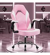 OLIXIS Computer Gaming Desk Chair - Big and Tall Ergonomic Lumbar Support with Flip-up Armrest an...
