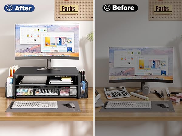 monitor stand for desk organizers and accessories computer stand riser office organization desktop 