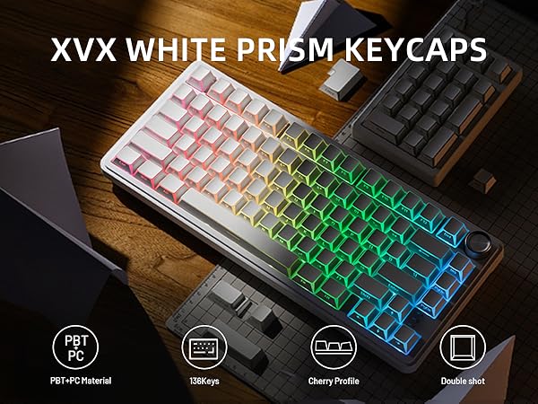 white keycaps