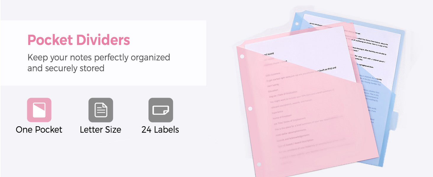 binder dividers with tabs