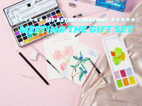 watercolor paint set