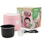 GreenLife Digital Rice Cooker, 2-Cups Uncooked/4-Cups Cooked, Removable Nonstick Ceramic PFAS-Fre...