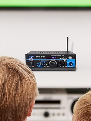 Home Audio Power Amplifier System - 2X40W Mini Dual Channel Mixer Sound Stereo Receiver Box